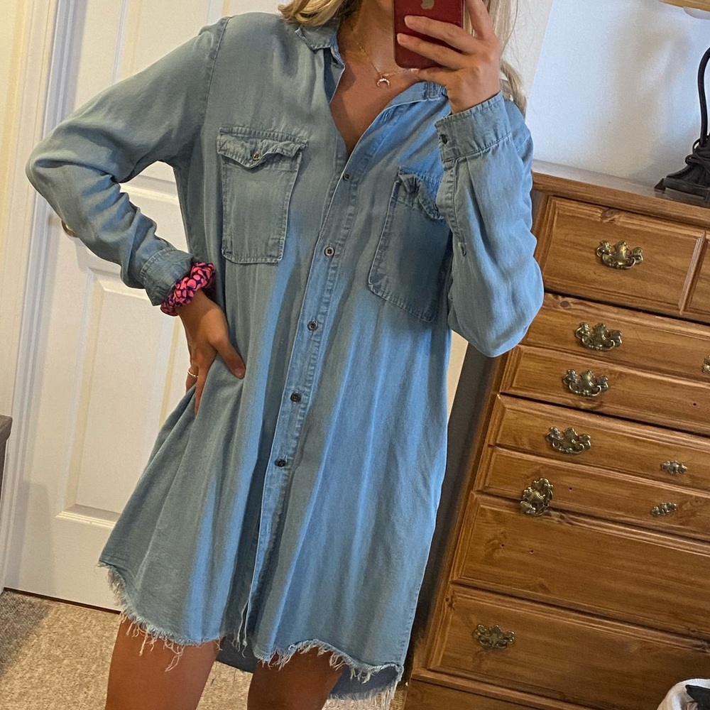 Jean jacket dress